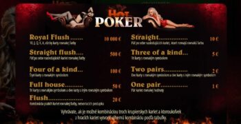 Ukážka výherných symbolov žrebu Hot Poker