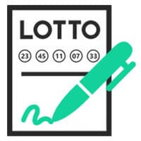 Podpis tiketu loterie
