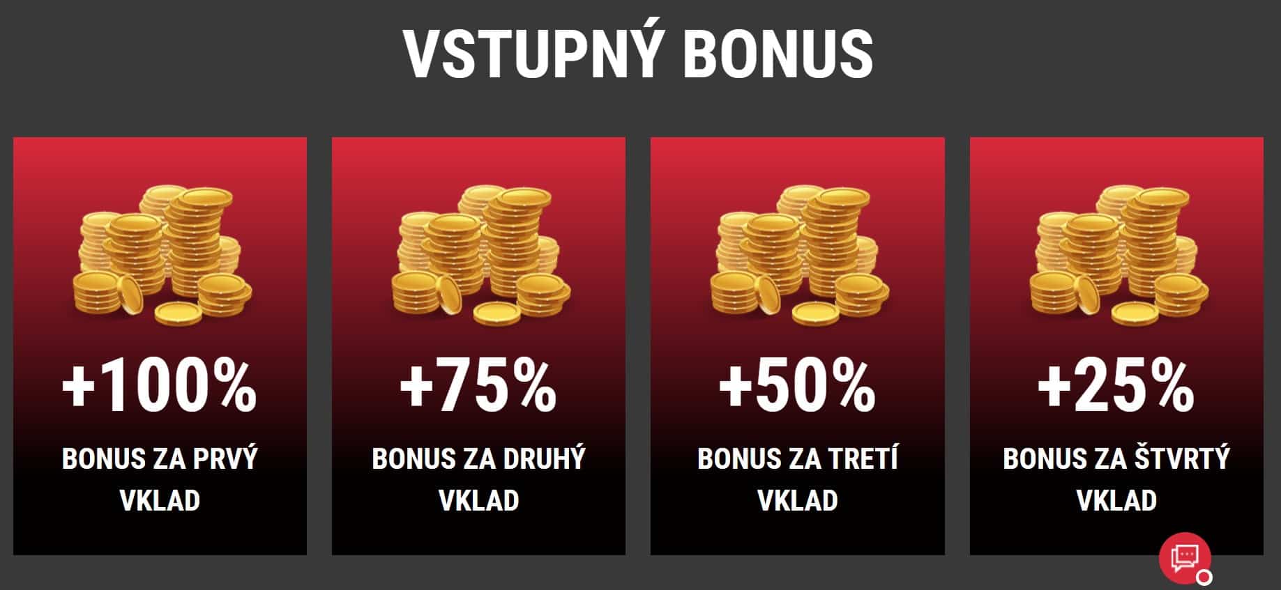 Vstupny bonus v Synottip