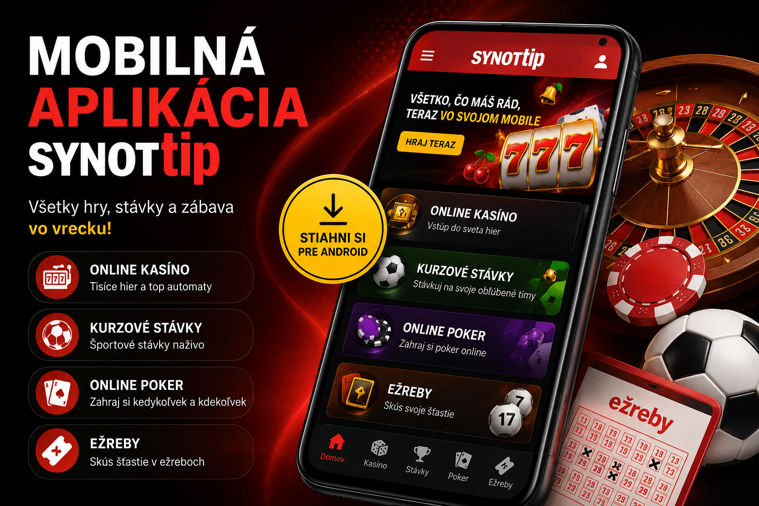 mobilná aplikácia Synottip