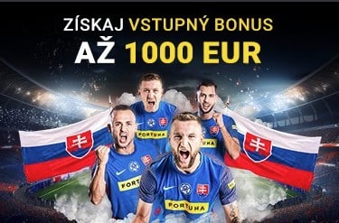 Vstupný bonus až 1000 € vo Fortune