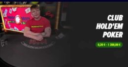 Live kasíno Club Holdem poker v Doxxbet
