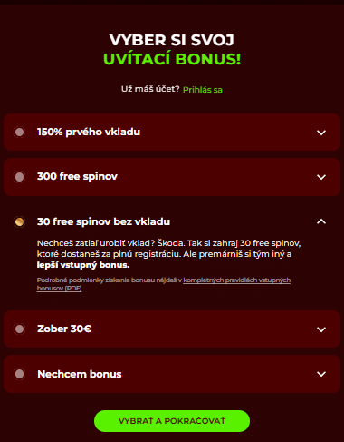 Vyber si bonus