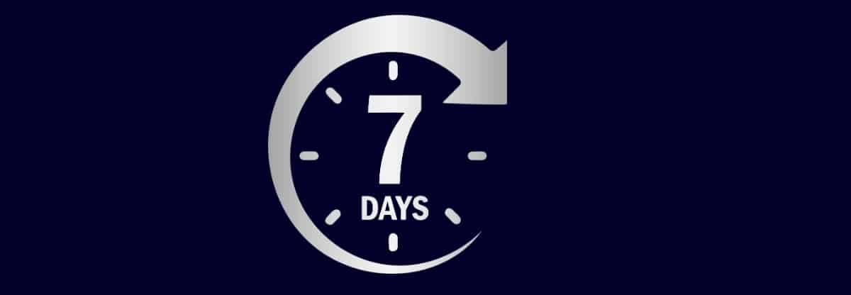 7 dní na splnenie bonusu