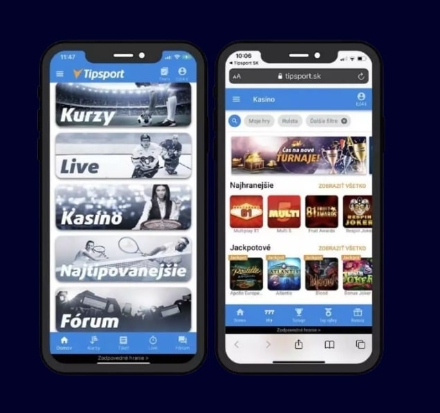 Mobilná aplikácia Tipsport