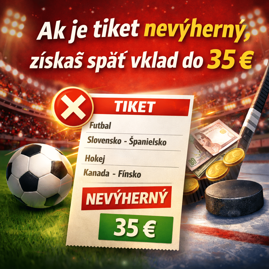 ak je tvoj tiket nevyherný získaš spat 35 €