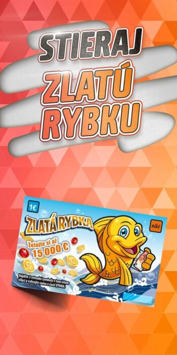Žreb Zlatá rybka predná strana