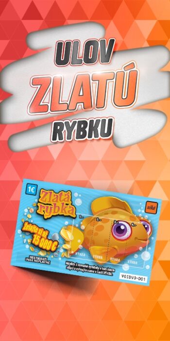 Žreb Zlatá rybka predná strana