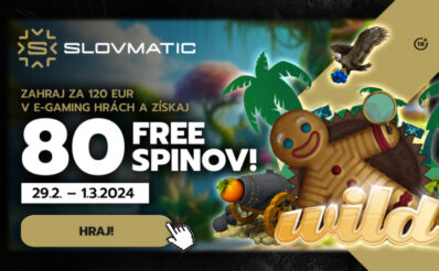 80 free spinov od Slovmatic