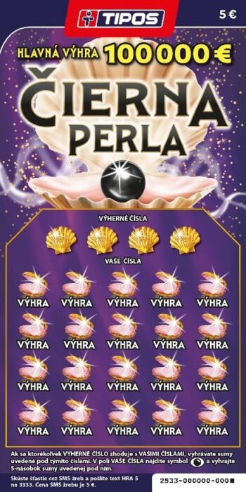 Žreb Čierna Perla predná strana