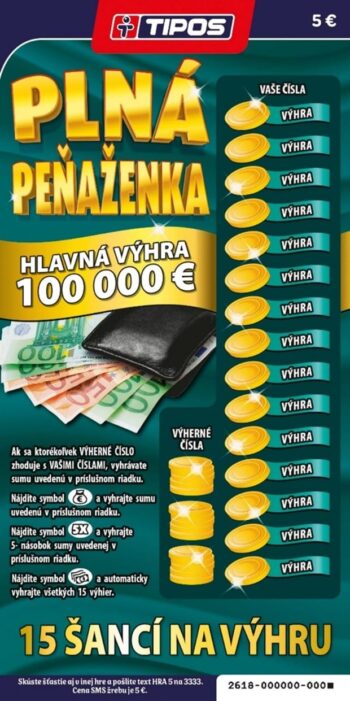 Žreb Plná peňaženka nezotretý
