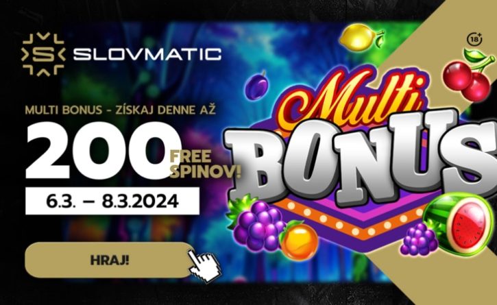 200 free spinov Slovmatic