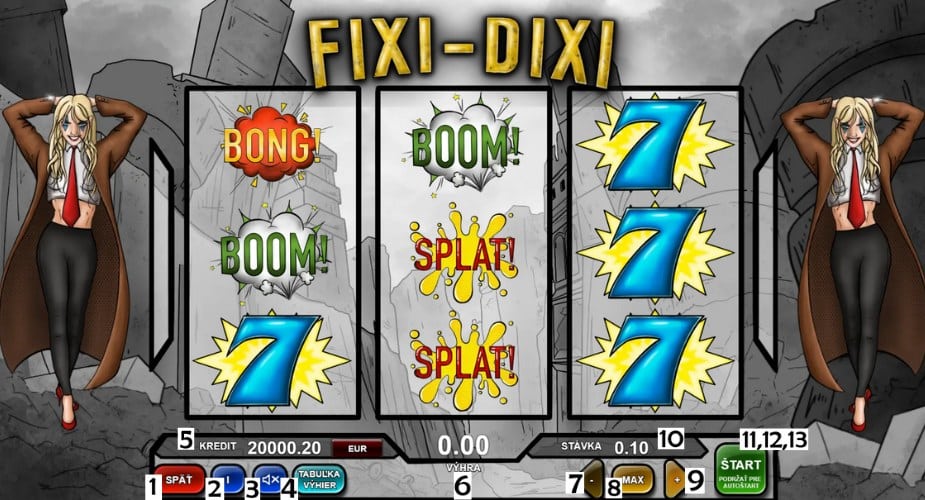 FIXI-DIXI Ako hrať daný automat