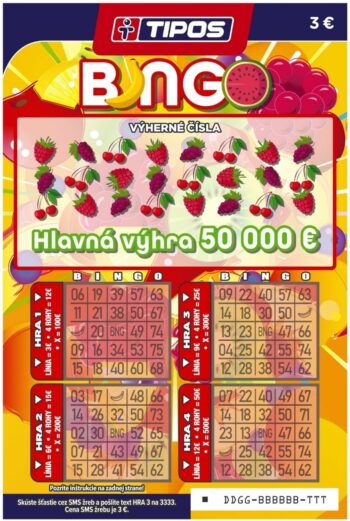 Žreb Bingo nezotretý