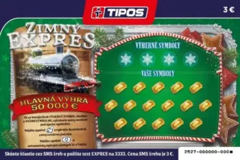 Žreb Zimný expres predná strana