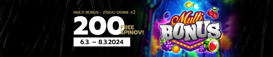 200 free spinov Slovmatic