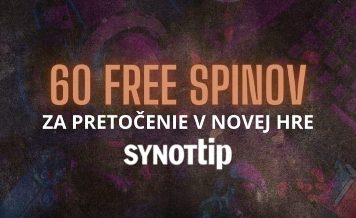 60 Freespinov od SynotTip