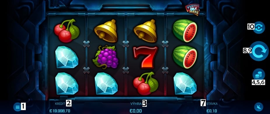 Rozhrania výherného automatu Turbo Slots 81