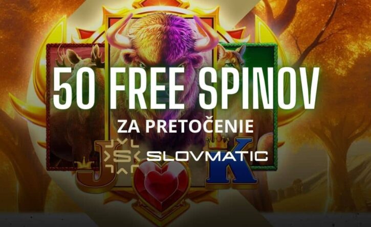 50 free spinov piatok slovmatic