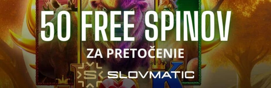 50 free spinov piatok slovmatic