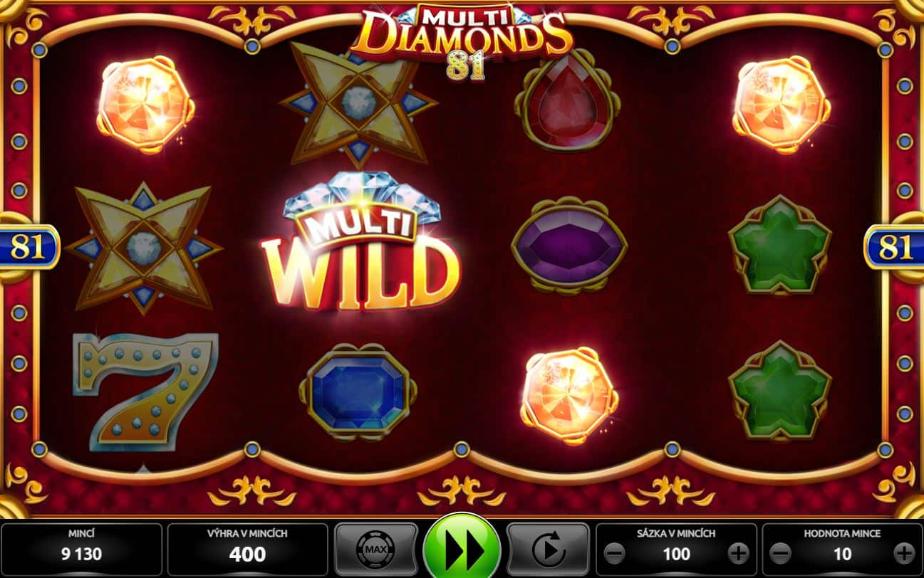 WILD symbol 2 Multi Diamonds 81