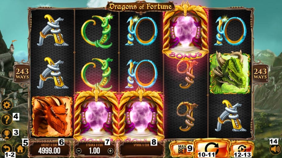 Ako hrať online herný automat Dragons of Fortune