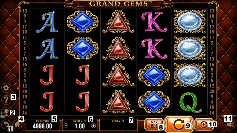 Ako hrať online herný automat Grand Gems