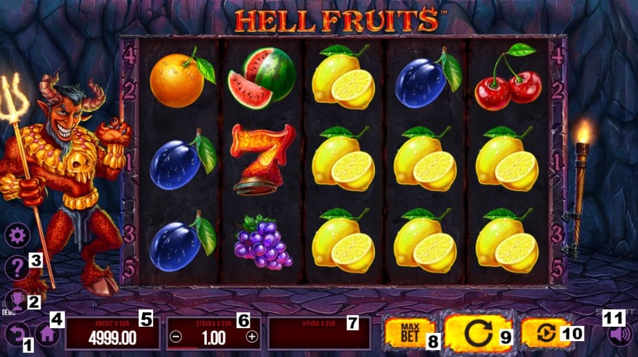 Ako hrať online herný automat Hell Fruits