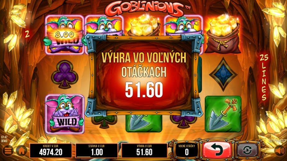 Goblinions online automat Bonusová hra