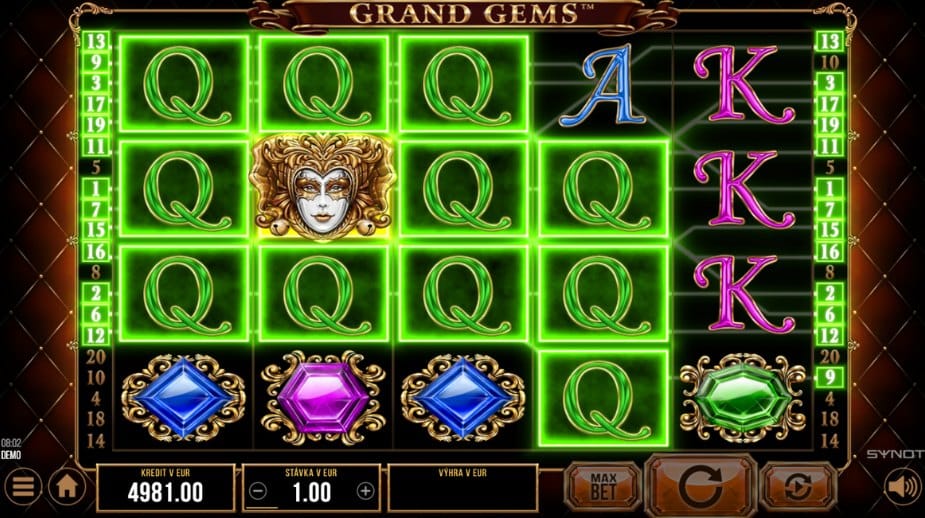 Grand Gems online automat Respin