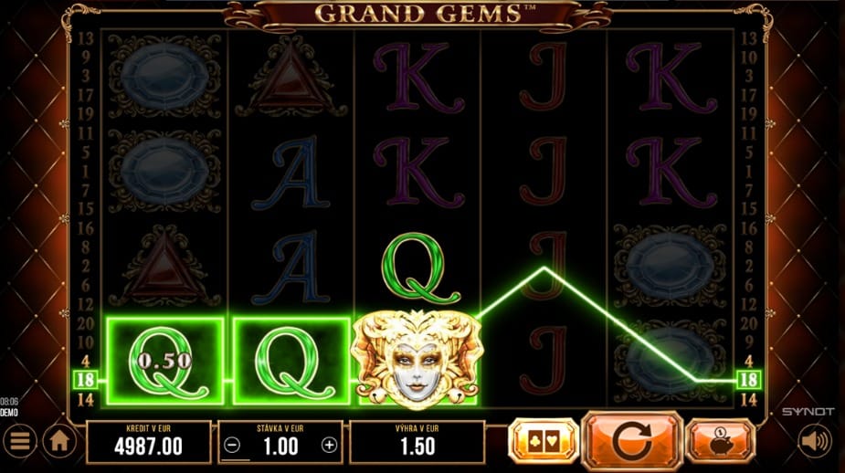 Grand Gems online automat Wild symbol