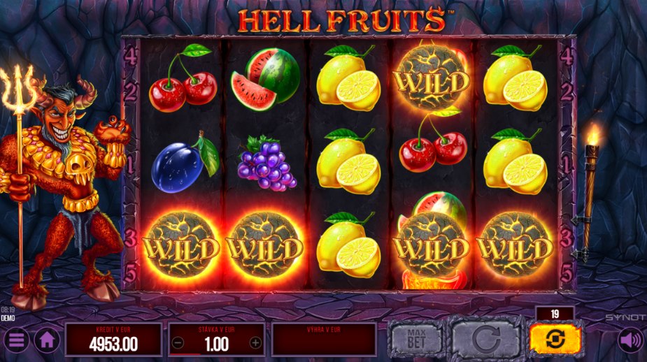 Hell Fruits online automat Wild symbol