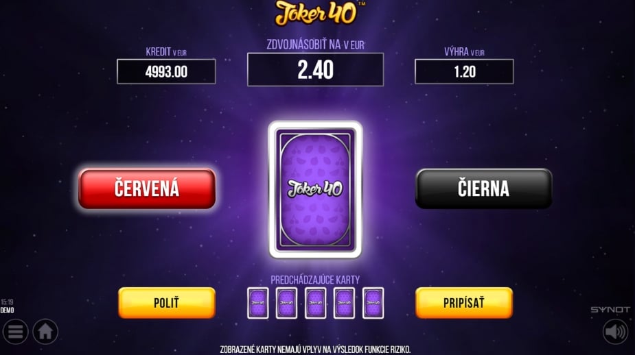 Joker 40 online automat Gamble