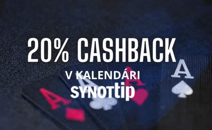 Synottip 20% cashback