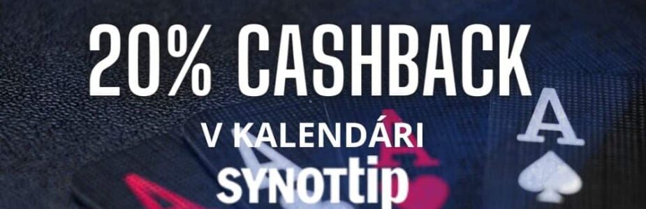 Synottip 20% cashback