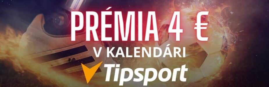 Tipsport prémia 4 eurá