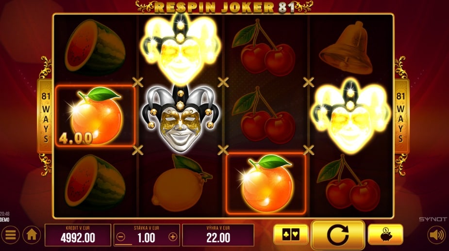 Respin Joker 81 online automat Respin