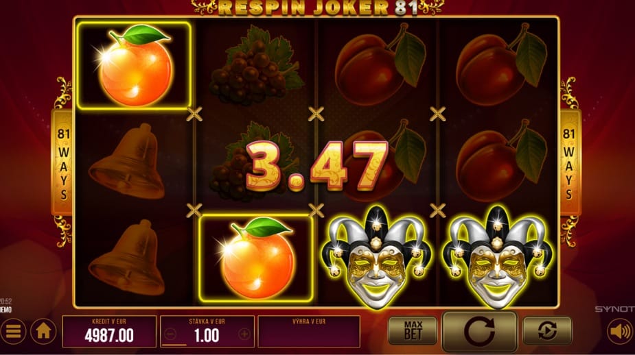 Respin Joker 81 online automat Wild