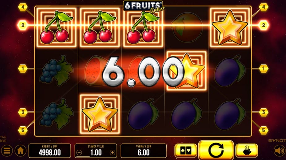 Téma a symboly 6 Fruits Deluxe