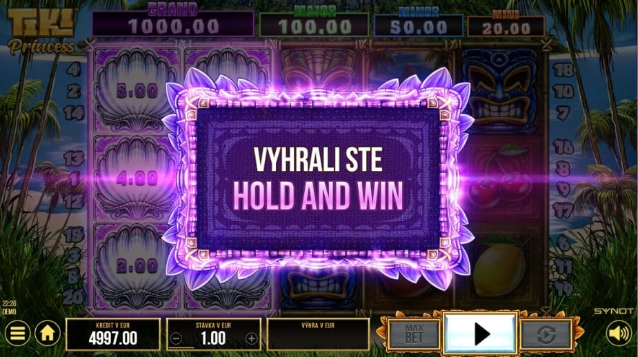 Tiki Princess online automat Hold and Win