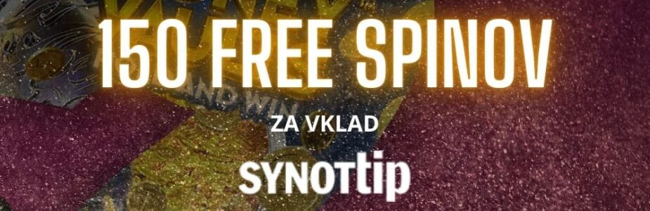 150 free spinov v synottip