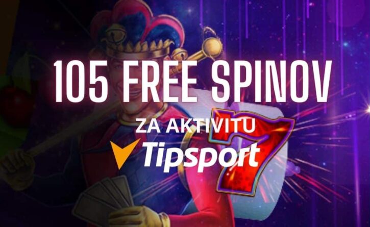 105 free spinov za aktivitu tipsport