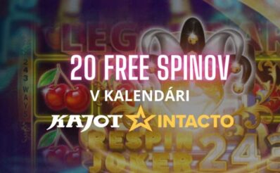 20 free spinov Kajot Intacto