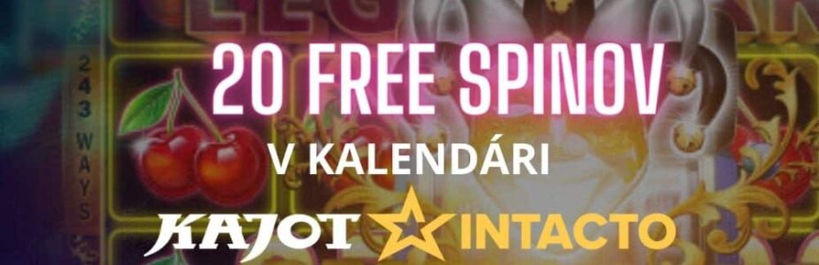 20 free spinov Kajot Intacto