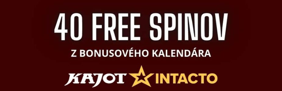 40 free spinov v kajot intacto