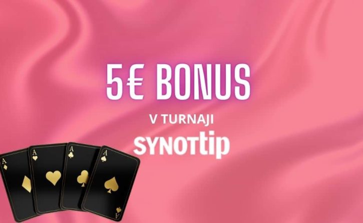 5 eur turnajový bonus synottip