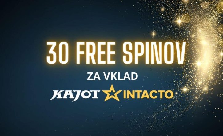 30 free spinov Kajot Intacto