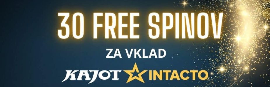 30 free spinov Kajot Intacto