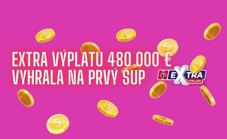 Extra výplatu 480 000 eur vyhrala na prvý šup