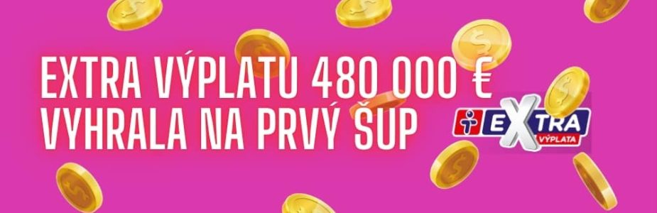 Extra výplatu 480 000 eur vyhrala na prvý šup